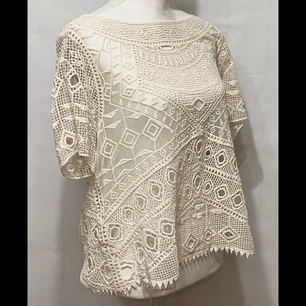 Ella Moss Crochet Lace Top - Picture 3 of 3